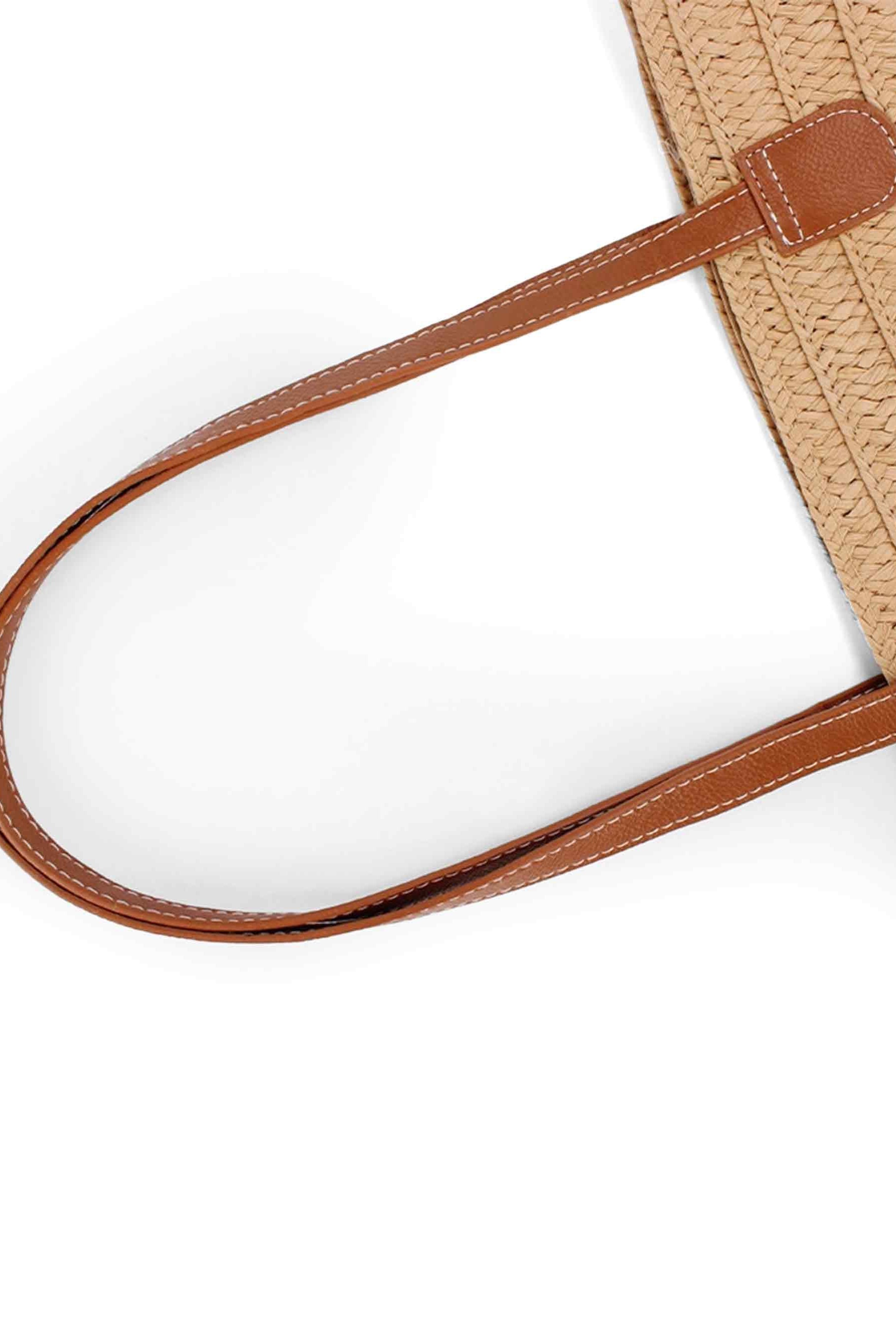 Flat Strap Trapezoid Tote - ACCESSORIES-Bag