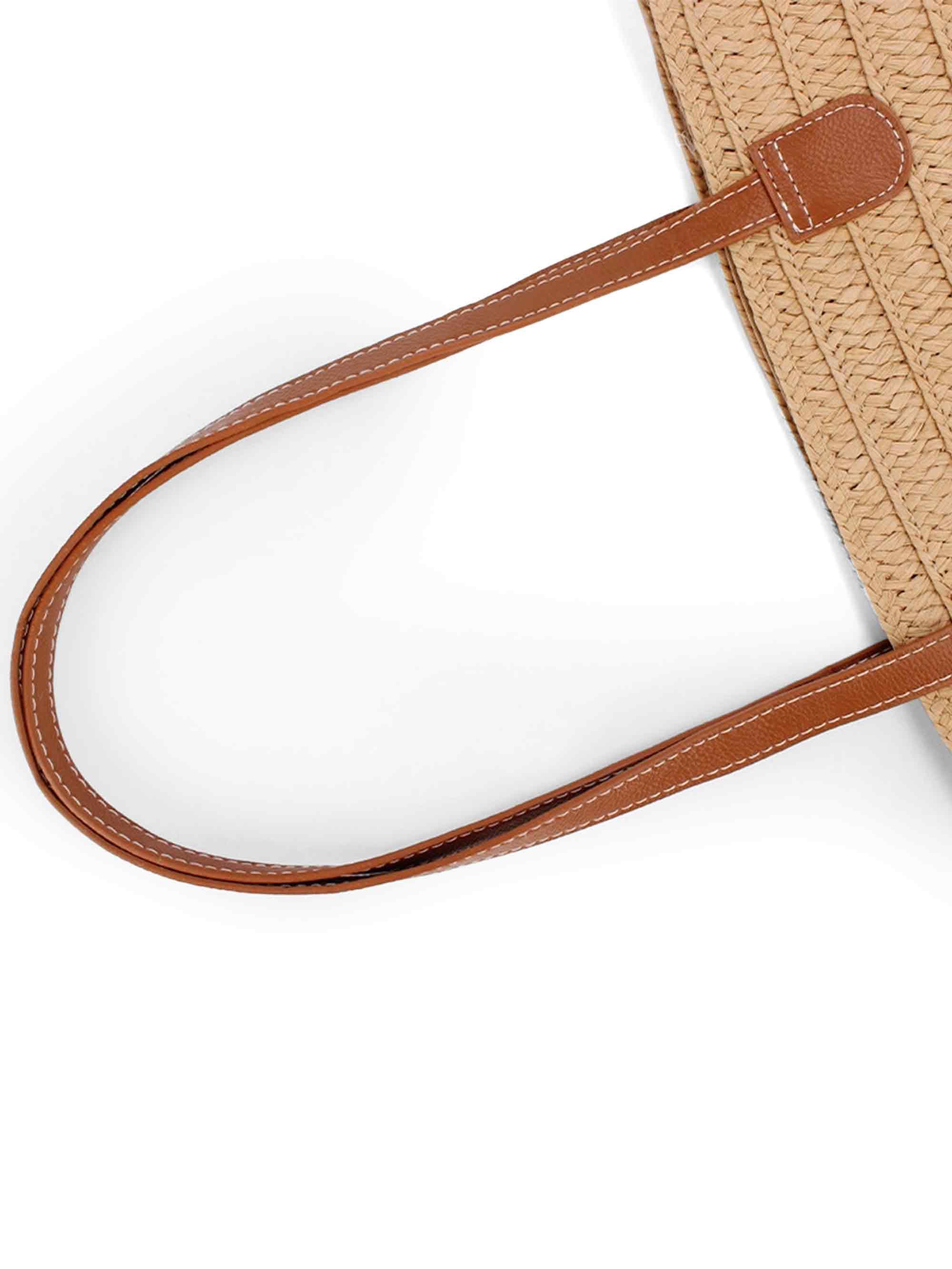 Flat Strap Trapezoid Tote - ACCESSORIES-Bag