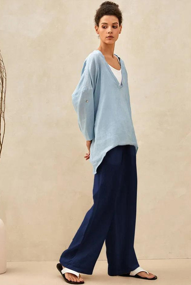 100% Linen Classic Pants SELAH - BOTTOMS-Linen