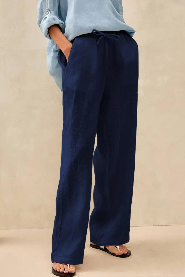 100% Linen Classic Pants SELAH - BOTTOMS-Linen