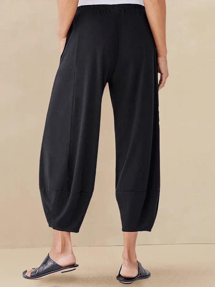100% Linen Crop Pants RORY - BOTTOMS-Linen