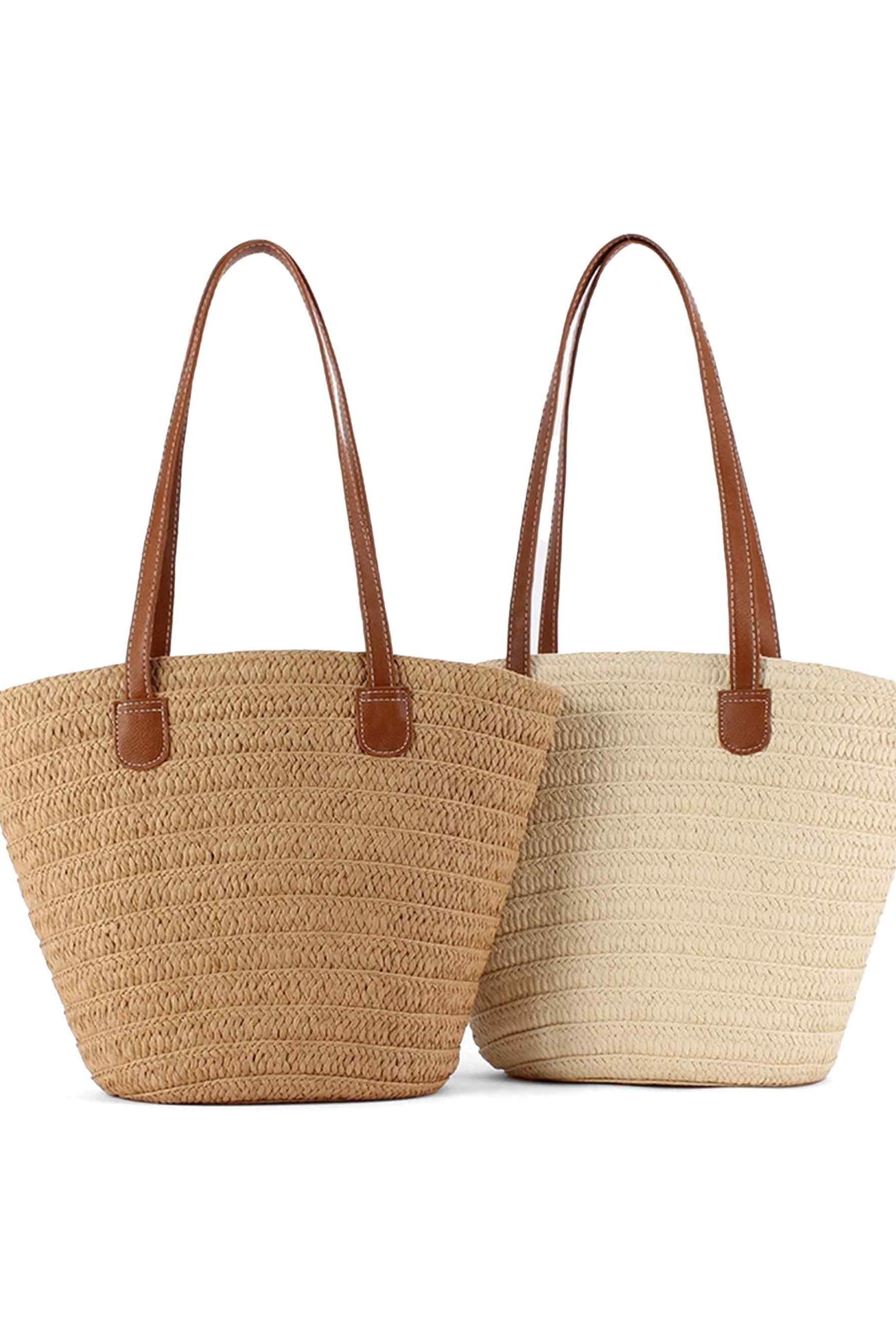 Flat Strap Trapezoid Tote - ACCESSORIES-Bag