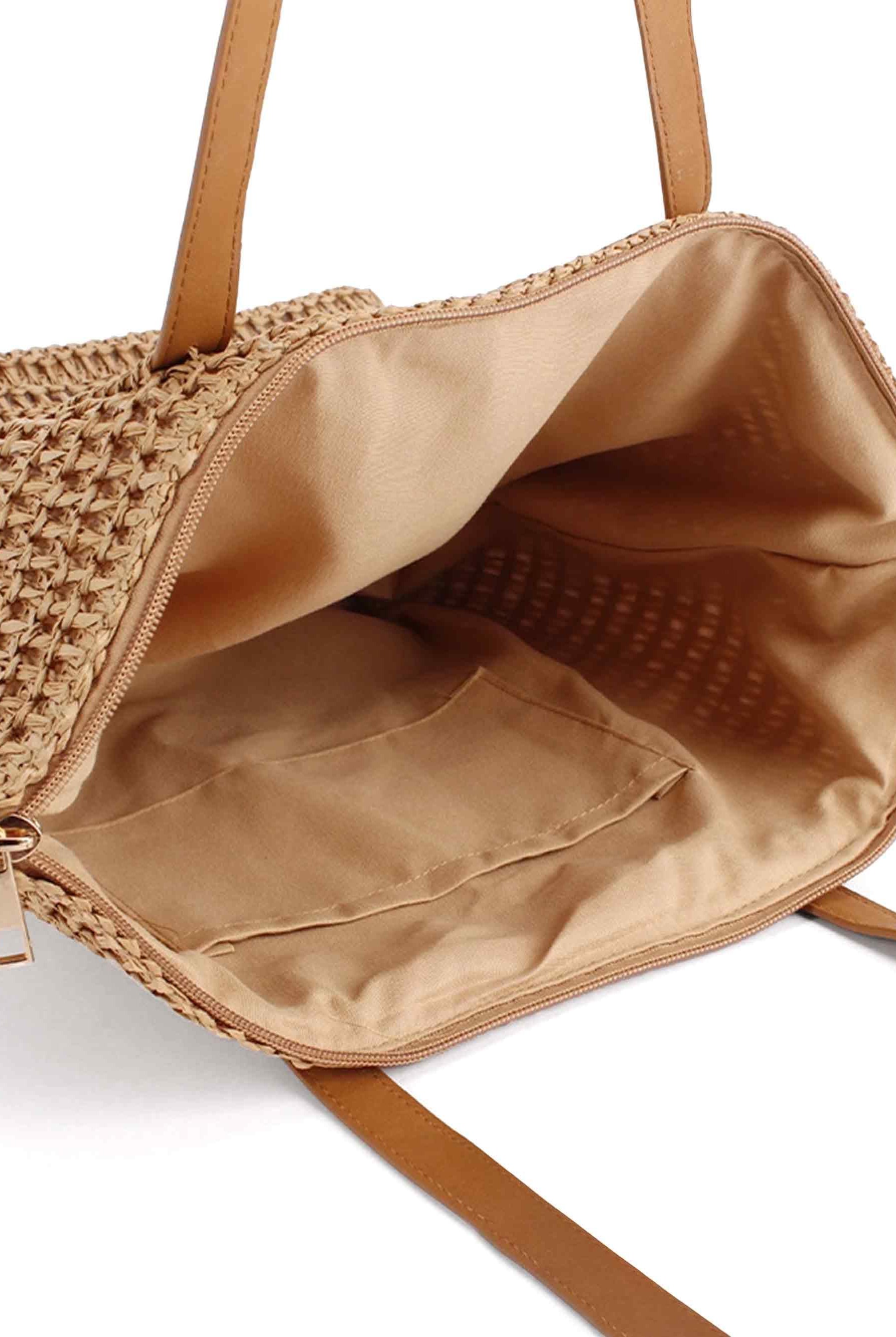 Woven Tapered Tote - ACCESSORIES-Bag