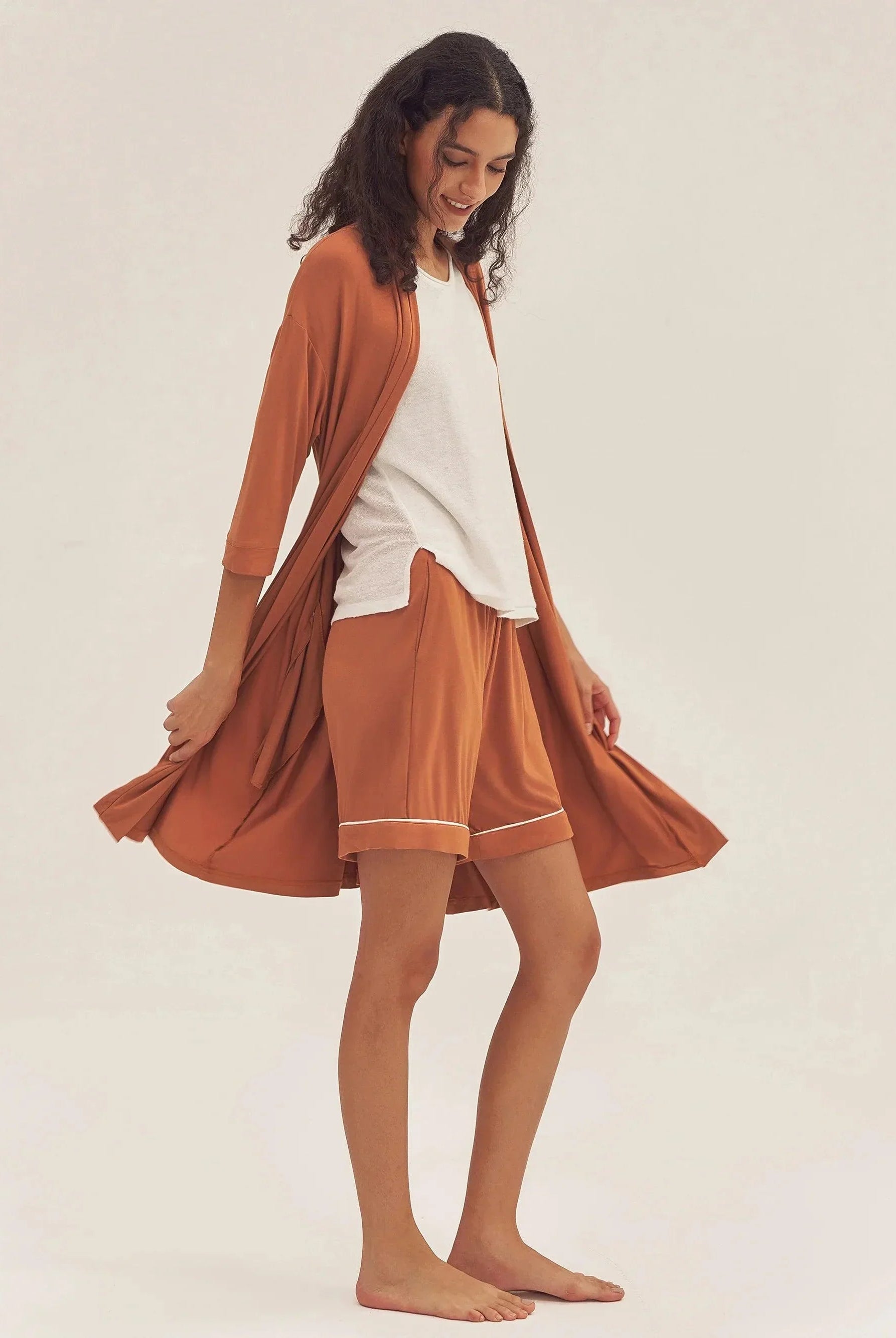 Bamboo Kimono Robe EVE - LOUNGEWEAR-Bamboo PJS
