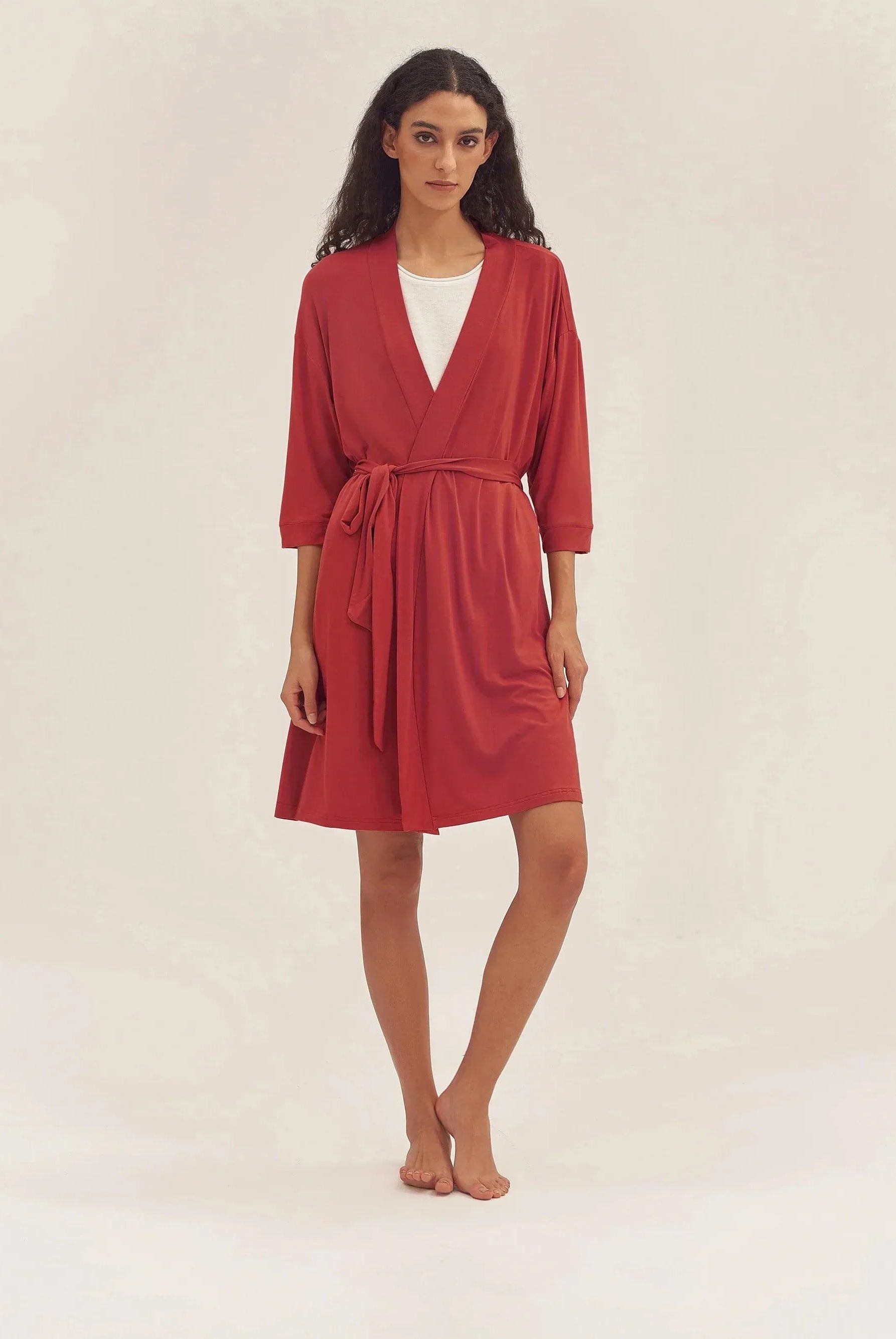Bamboo Kimono Robe EVE - LOUNGEWEAR-Bamboo PJS