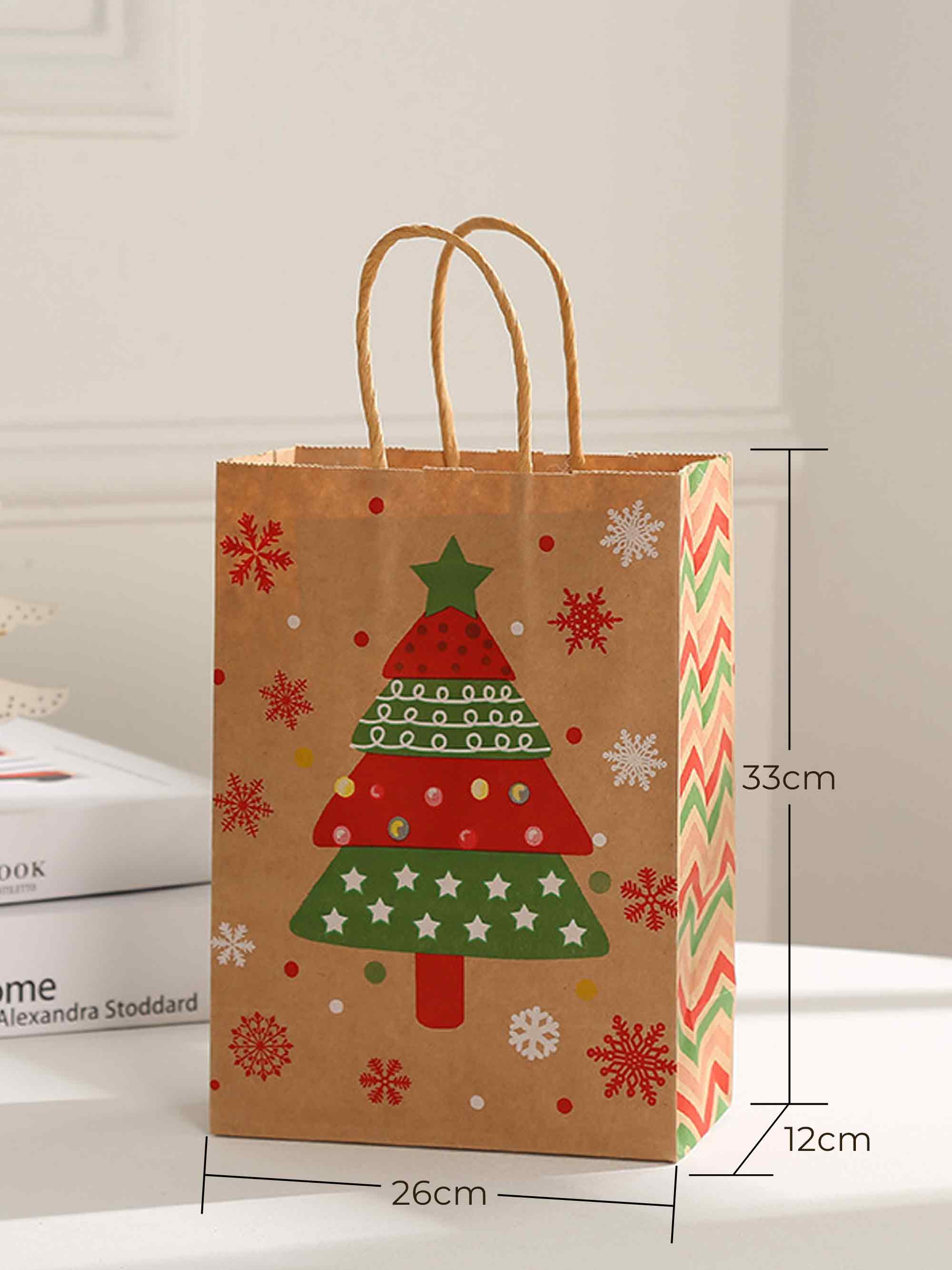 HOLIDAY SPIRIT ECO-FRIENDLY KRAFT PAPER GIFT BAG