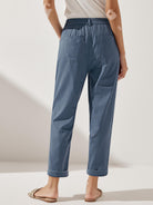 Linen Simple Button Fly Trousers HEIDI - BOTTOMS-Linen Pants