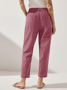 Linen Simple Button Fly Trousers HEIDI - BOTTOMS-Linen Pants