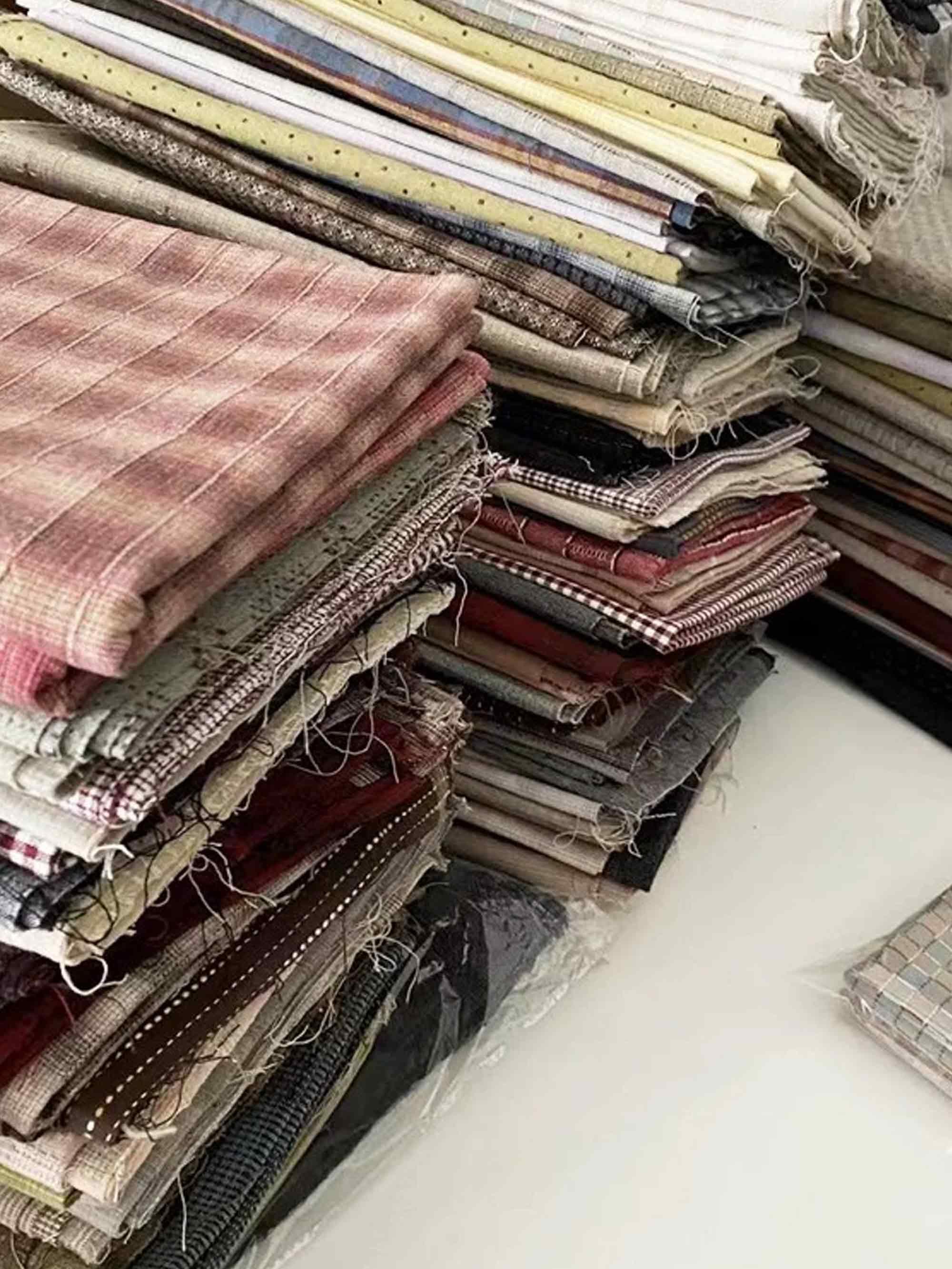 Yarn-Dyed Fabric Scraps for Clothes & Patchwork (10 Pieces) - ACCESSORIES-Others