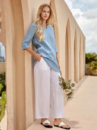 100% Linen Classic Pants LYON - BOTTOMS-Linen