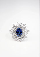 Exquisite Sapphire Ring - Ocean’S Petals - One-Size - ACCESSORIES-Jewelry