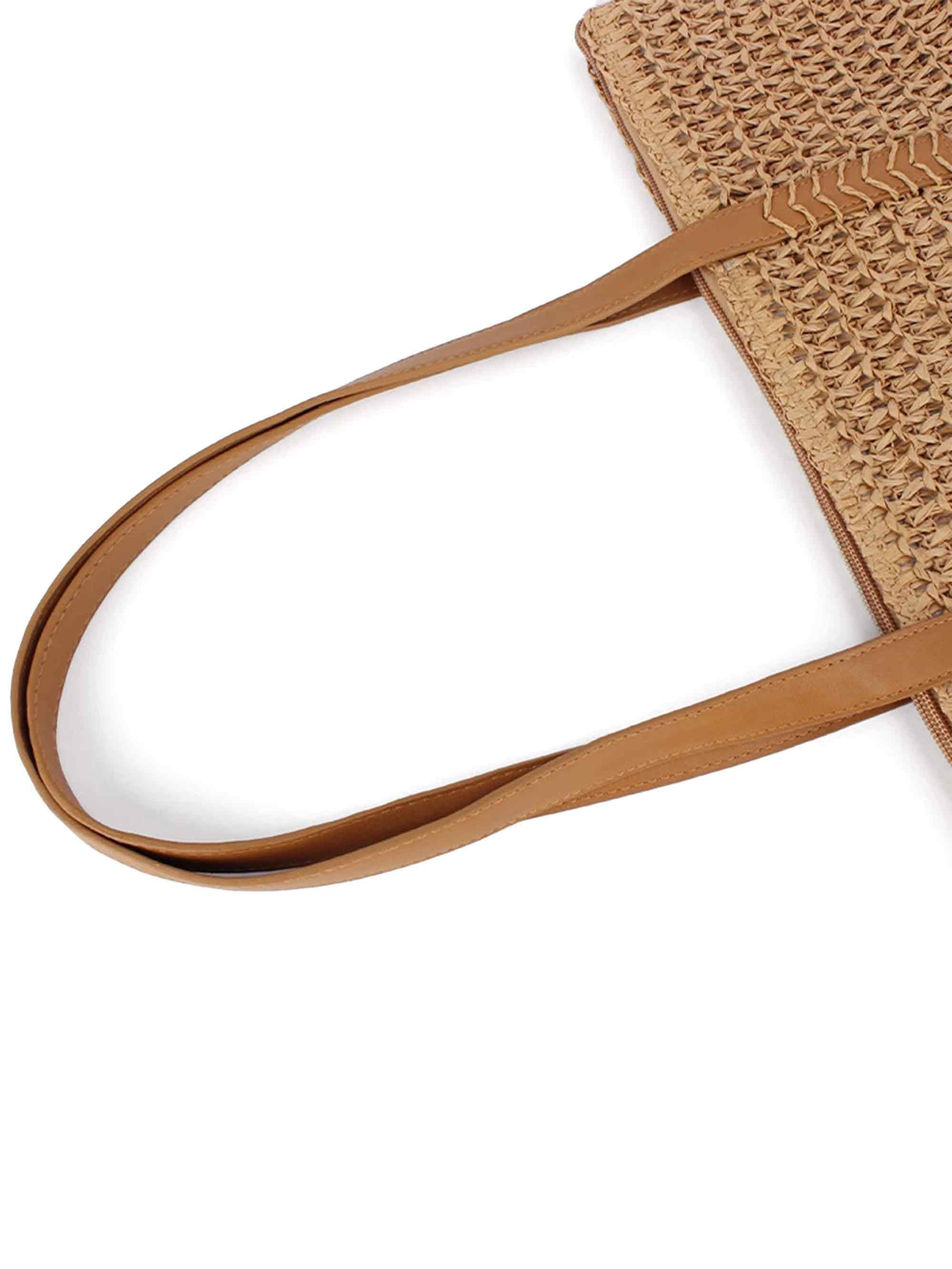 Woven Tapered Tote - ACCESSORIES-Bag