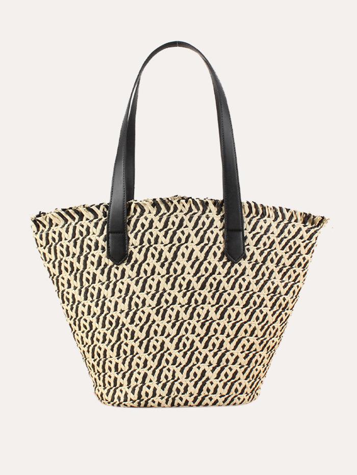 DuoWeave Chic Tote - Black / One-Size - ACCESSORIES-Bag