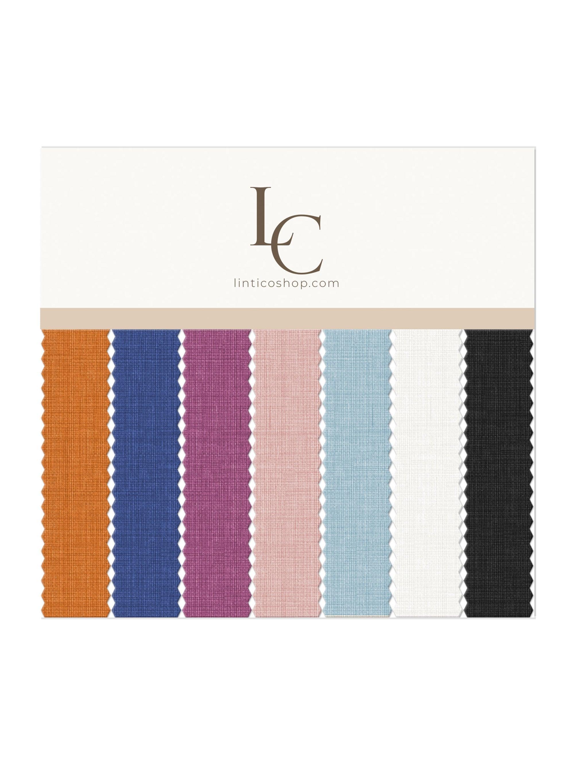 100% Linen Lightweight Fabric Handcraft Material for DIY and Sewing Projects - Baby Blue / Sample