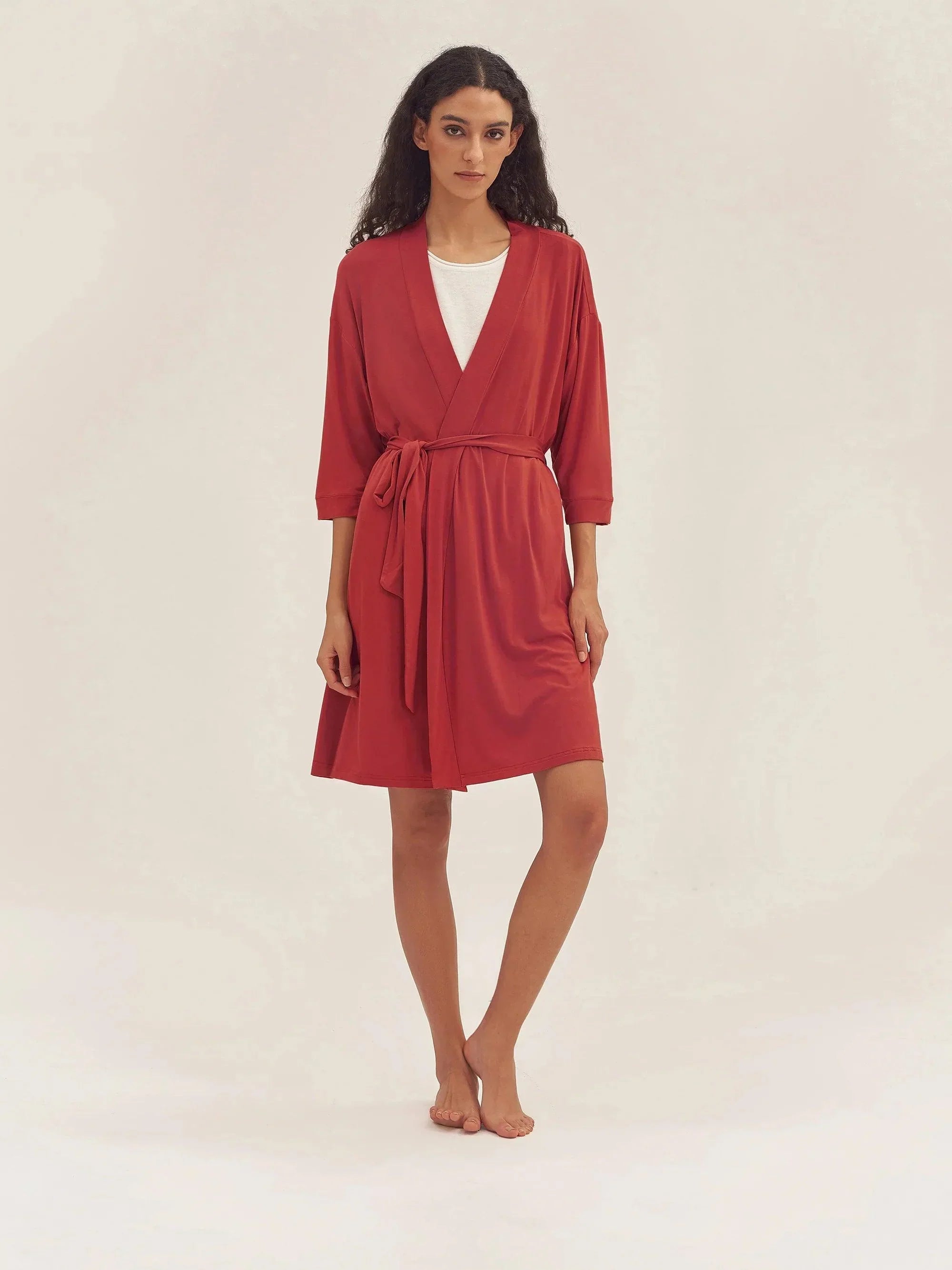 Bamboo Kimono Robe EVE - LOUNGEWEAR-Bamboo PJS