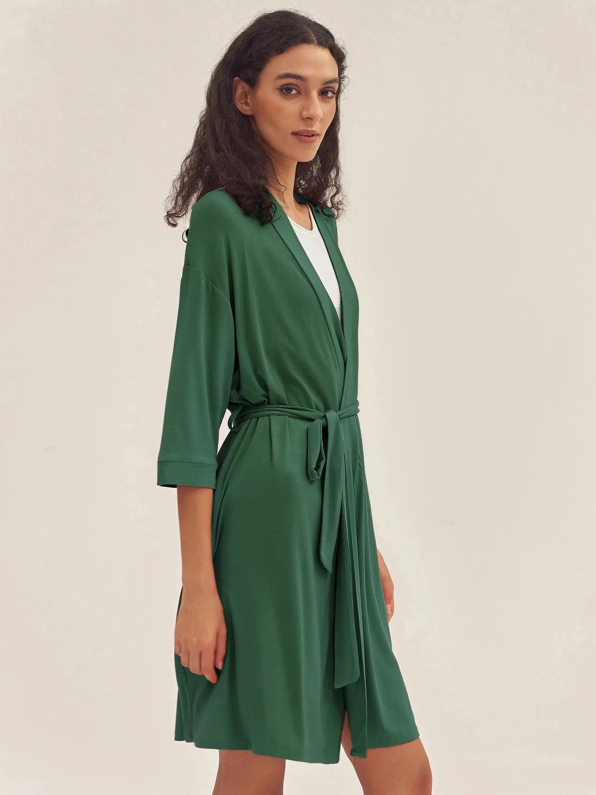 Bamboo Kimono Robe EVE - LOUNGEWEAR-Bamboo PJS