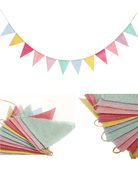 Sustainable Linen-Look Bunting Flags - One-Size - ACCESSORIES-Others