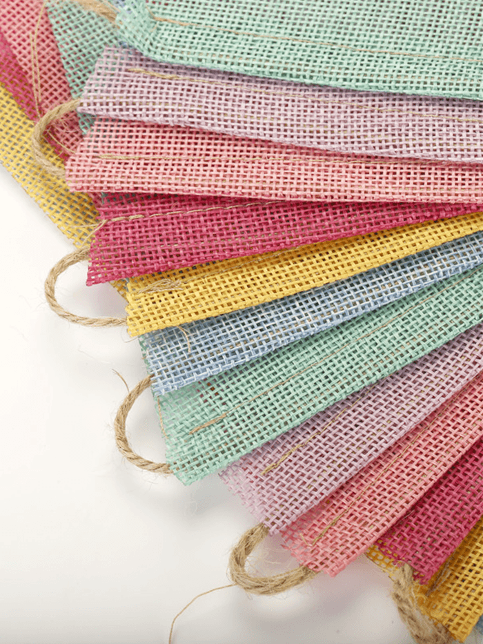 Sustainable Linen-Look Bunting Flags - One-Size - ACCESSORIES-Others