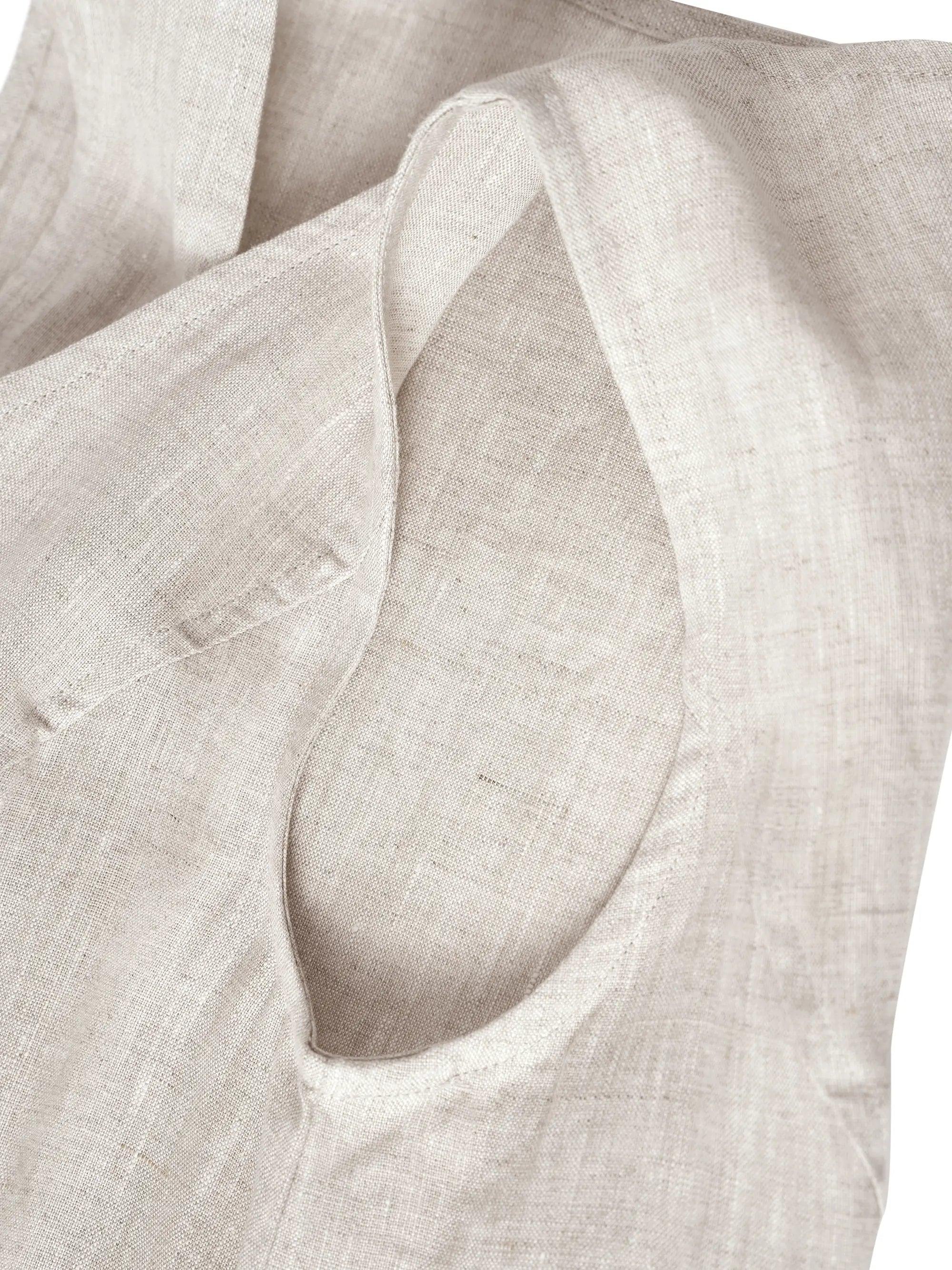 100% Linen Swing Beach Tank Dress GIANA - DRESSES-Linen Midi