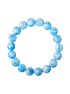 Dominican Larimar Crystal Oceanic Patterns Bracelet - Blue / One-Size - ACCESSORIES-Jewelry