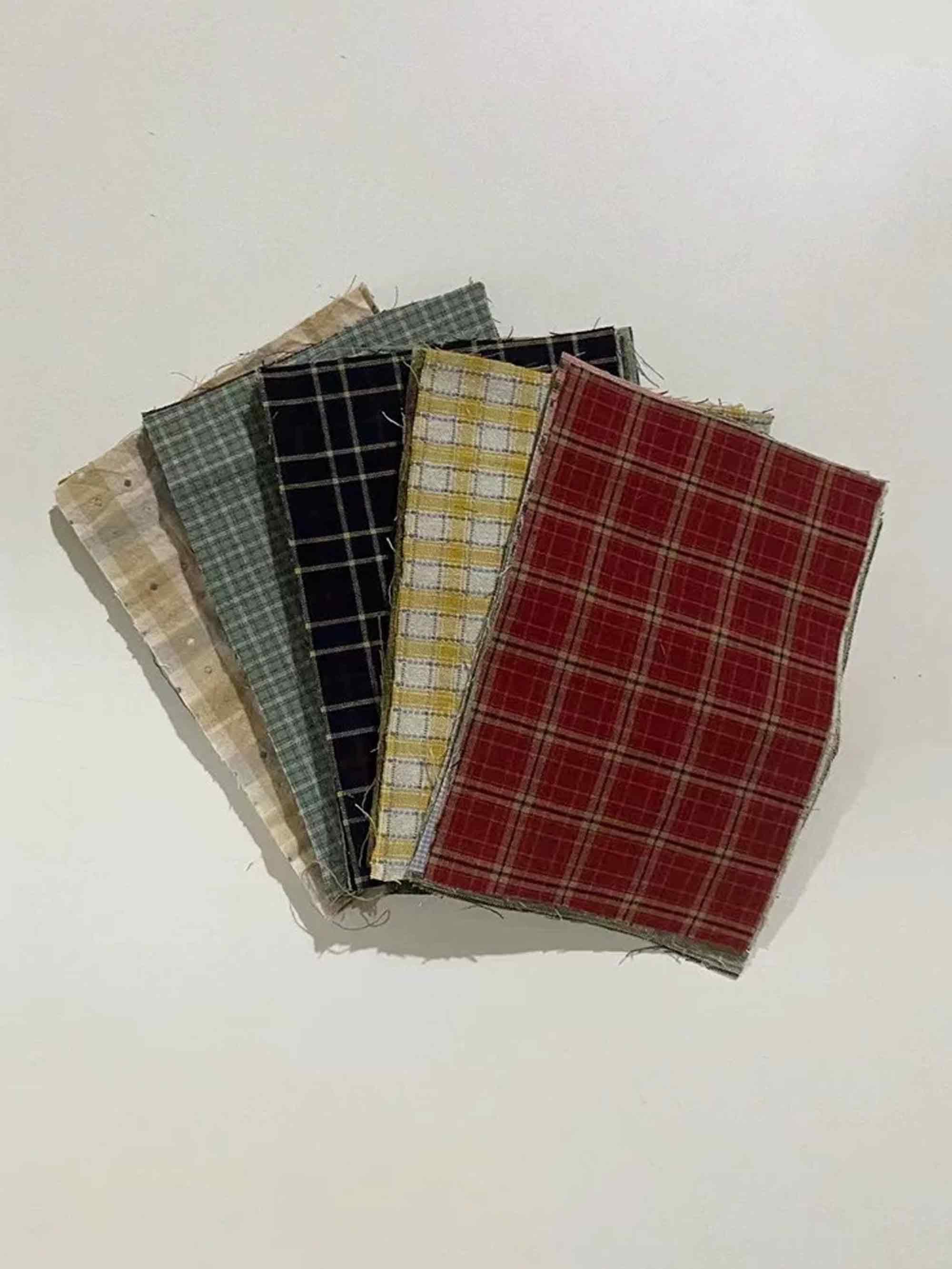 Yarn-Dyed Fabric Scraps for Clothes & Patchwork (10 Pieces) - ACCESSORIES-Others