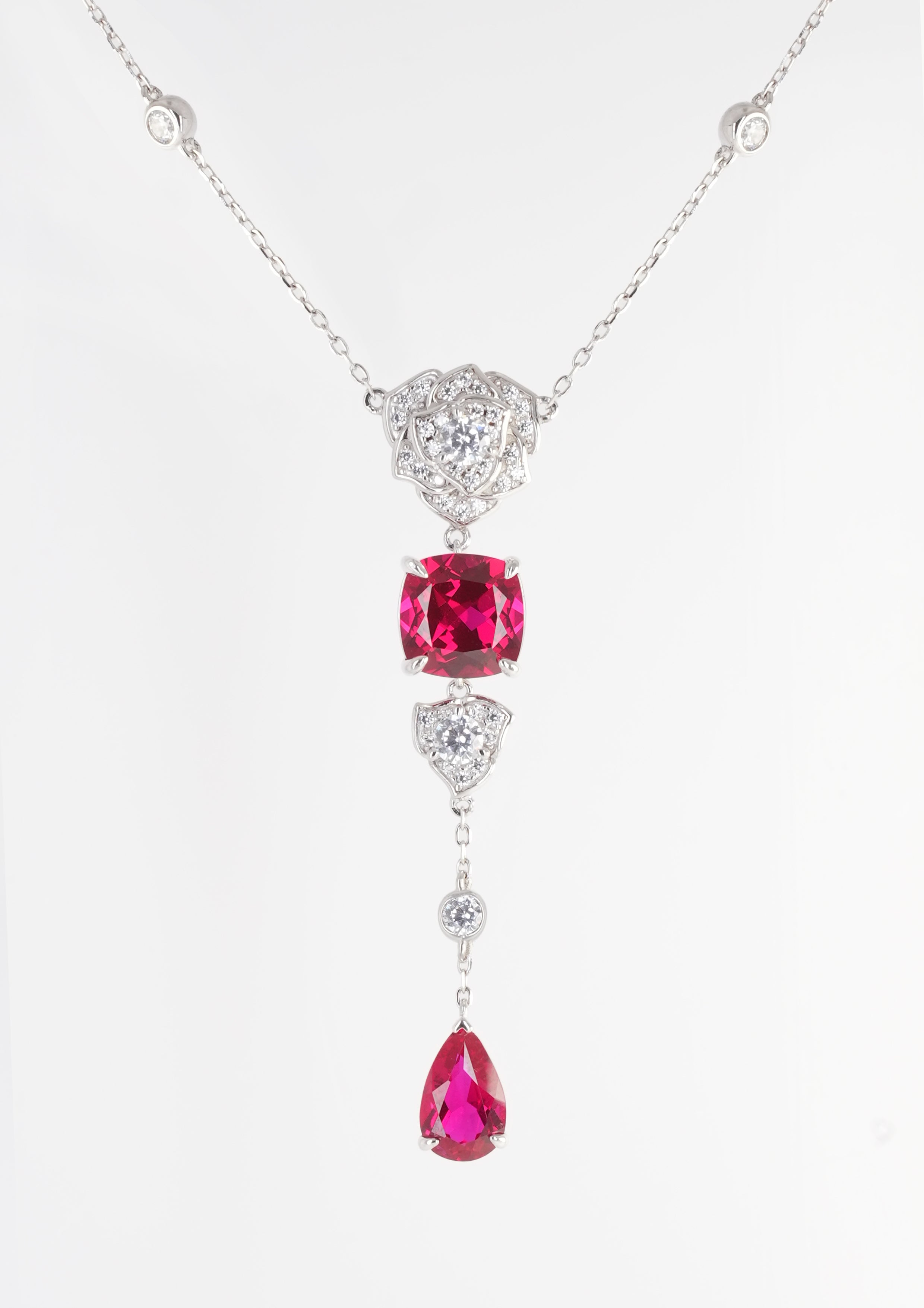 Exquisite Ruby Necklace - Veil - One-Size - ACCESSORIES-Jewelry