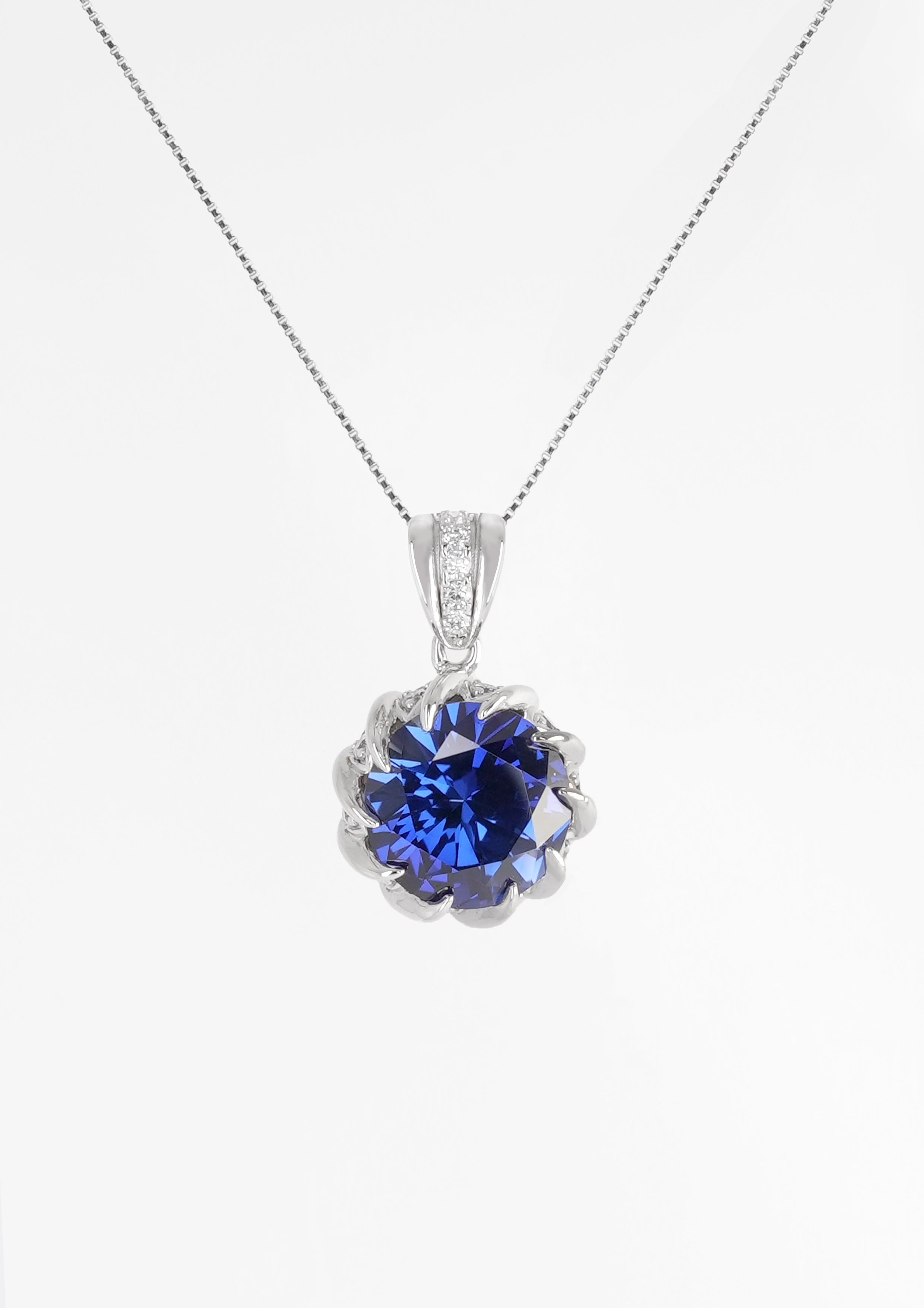 Exquisite Sapphire Necklace - Neptune’S Embrace - One-Size - ACCESSORIES-Jewelry