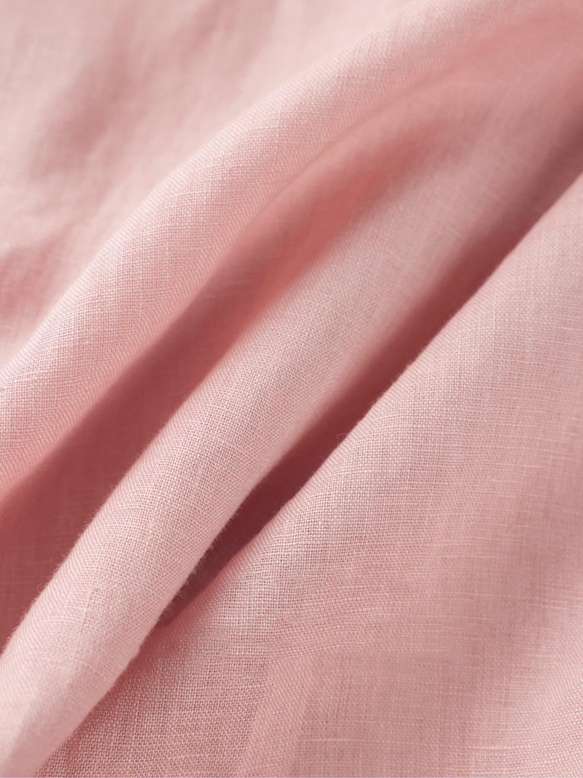 100% Linen Lightweight Fabric Handcraft Material for DIY and Sewing Projects - Pastel Pink / 1 Metre