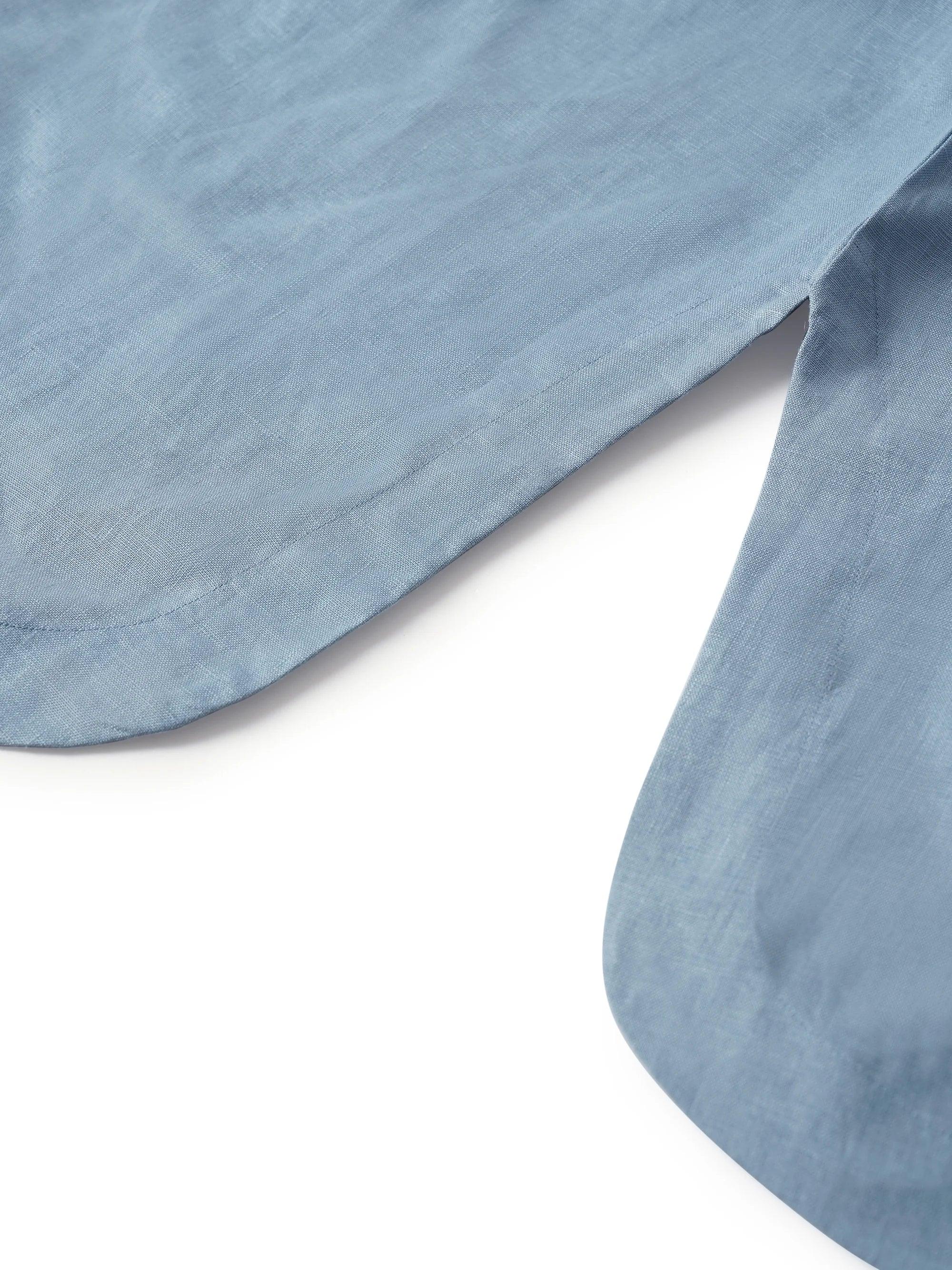 100% Linen Loose Fit Kimono Maxi Dress MADDIE - DRESSES-Linen