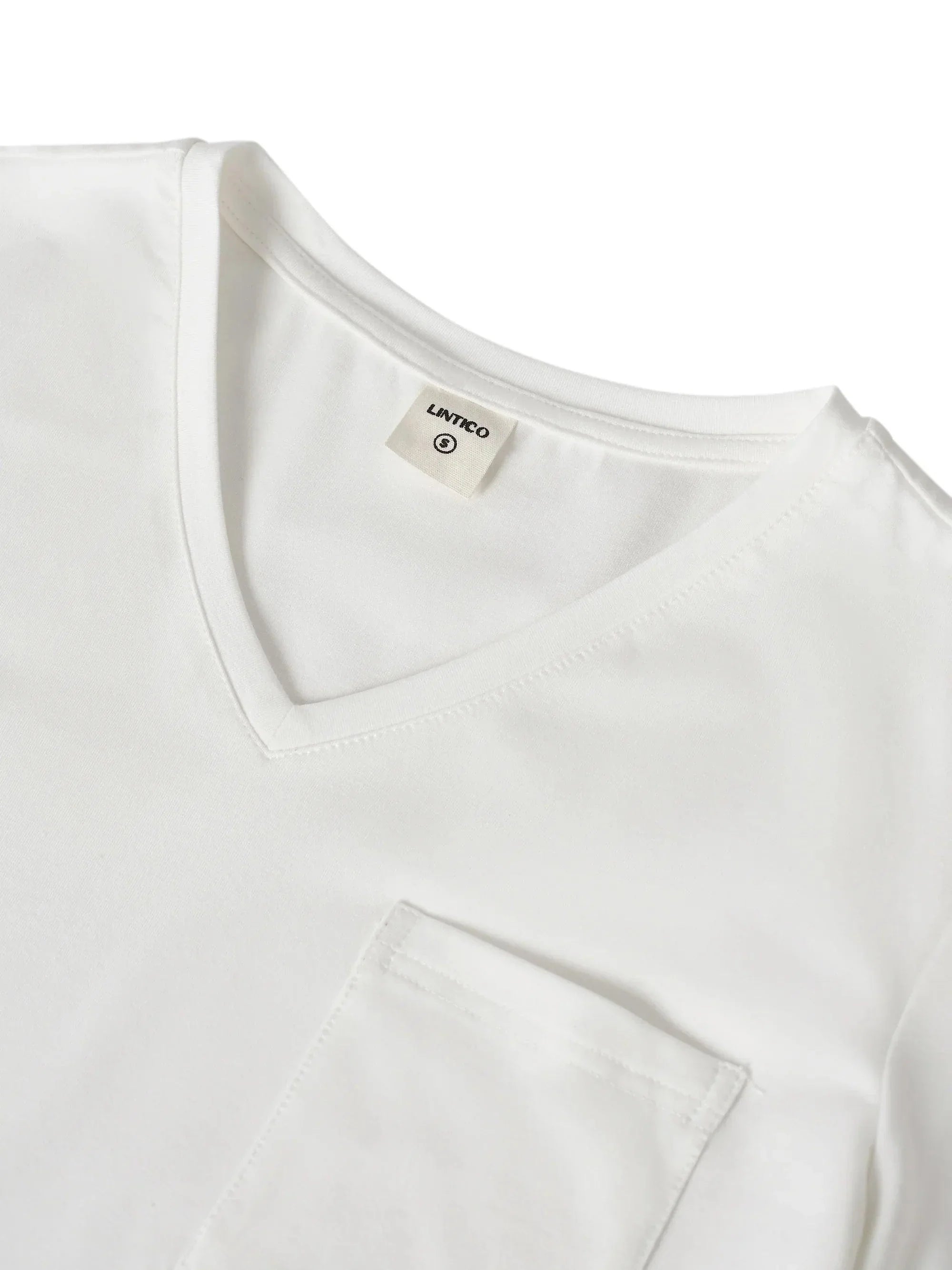 Stretch-Knit Bamboo Classic Basic Tee BELLE - TOPS-Bamboo Tees