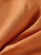 100% Linen Lightweight Fabric Handcraft Material for DIY and Sewing Projects - Sun Orange / 1 Metre