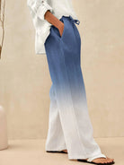 100% Linen Classic Pants SELAH - Midnight Blue / S - BOTTOMS-Linen