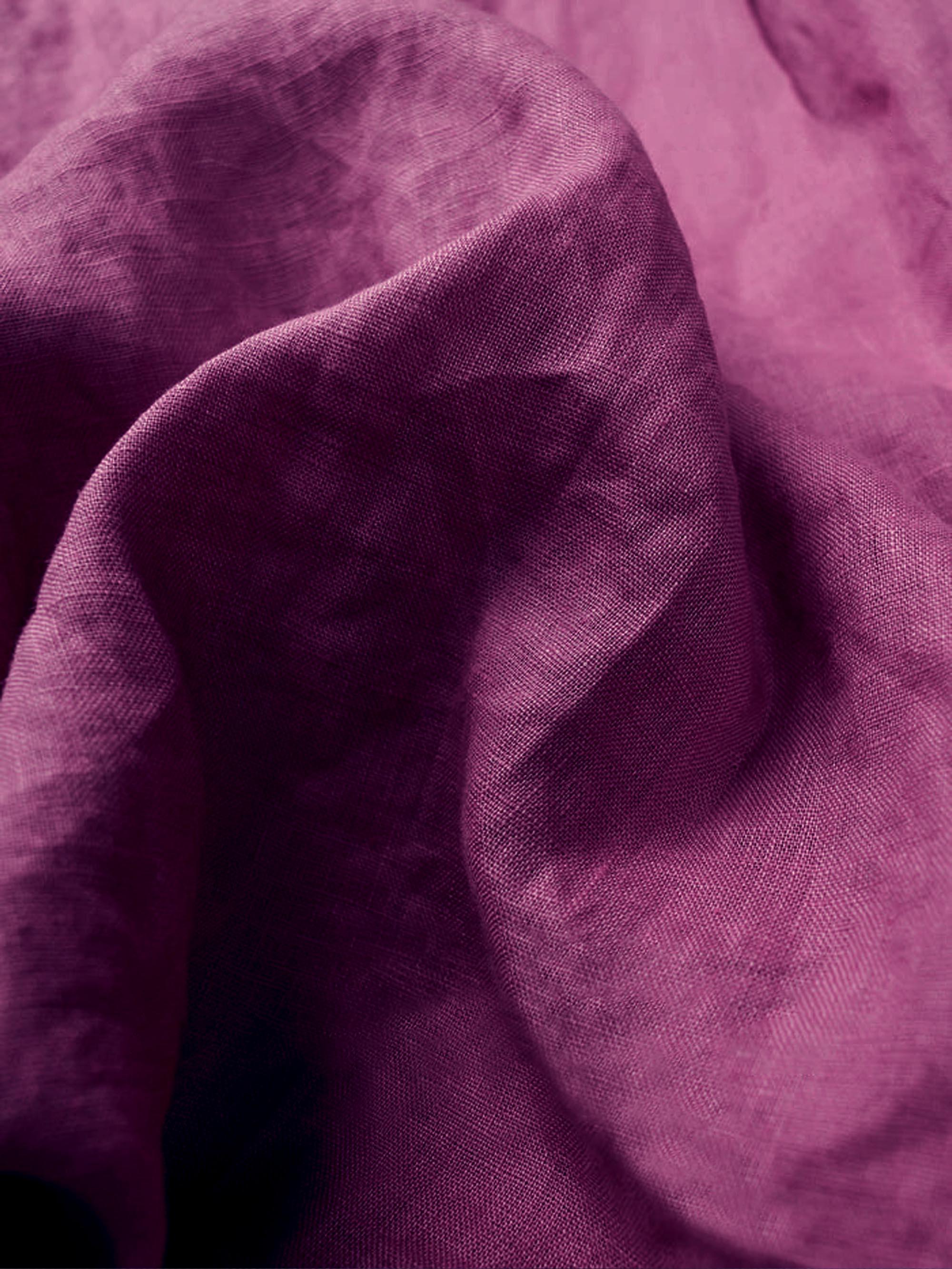 100% Linen Lightweight Fabric Handcraft Material for DIY and Sewing Projects - Violet Velvet / 1 Metre