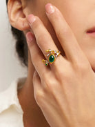 Exquisite Emerald Ring - Enchanted Branch - One-Size - ACCESSORIES-Jewelry