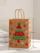 HOLIDAY SPIRIT ECO-FRIENDLY KRAFT PAPER GIFT BAG