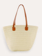 Flat Strap Trapezoid Tote - Beige / One-Size - ACCESSORIES-Bag